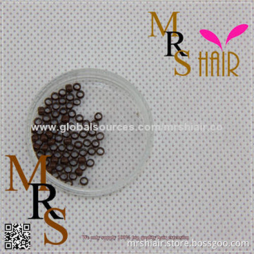 Small loop nano ring beads micro links tube 2mm for micro nano ring hair black brown blonde silvery